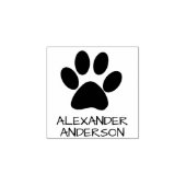 Puppy Paw personaliseren Rubberstempel (Afrduk)