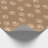 Puppy Paw Print Gift Wrap, Kinder & huisdieren Bir Cadeaupapier (Hoek)
