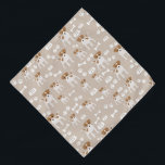 Puppy Paw-printerpatroon voor de Cute Dog Bandana<br><div class="desc">Een leuk hondpuppypatroon met pootafdrukken,  hondenbot en hondenbowl. Ideaal voor liefhebbers van dieren,  hondendieren en schattige puppies. Ideaal kerstcadeautje,  verjaardagscadeau,  kleuterschool,  kinder kamerkunst,  thuisdecor,  terug naar school of cadeau voor andere speciale gelegenheden. Een geweldig cadeau voor volwassenen en kinderen.</div>