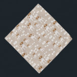Puppy Paw-printerpatroon voor de Cute Dog Bandana<br><div class="desc">Een leuk hondpuppypatroon met pootafdrukken,  hondenbot en hondenbowl. Ideaal voor liefhebbers van dieren,  hondendieren en schattige puppies. Ideaal kerstcadeautje,  verjaardagscadeau,  kleuterschool,  kinder kamerkunst,  thuisdecor,  terug naar school of cadeau voor andere speciale gelegenheden. Een geweldig cadeau voor volwassenen en kinderen.</div>