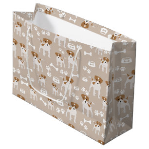 Puppy Paw-printerpatroon voor de Cute Dog Groot Cadeauzakje
