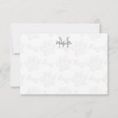 Puppy Paw Prints and Bones Personalized Monogram Notitiekaartje (Voorkant)