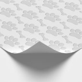 Puppy Paw Prints en Botten Custom Cadeaupapier (Hoek)