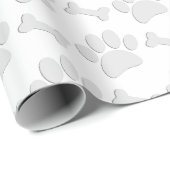 Puppy Paw Prints en Botten Custom Cadeaupapier (Rol Hoek)