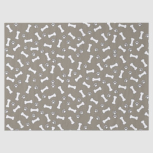 Puppy Paw Prints en Botten Nieuwe Dog Birthday Tissuepapier