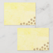 Puppy Paw Prints Note Kaart Notitiekaartje (Voorkant / Achterkant)