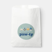 Puppy Paw-ty Treat, Dog Birthday Party, Dank je Bedankzakje (Voorkant)