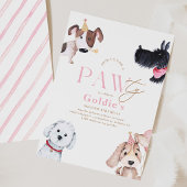 Puppy Paw-ty verjaardagsuitnodiging Kaart