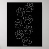 Puppy Paws Dog Prints Dad Pup Mom Good Boy New Res (Voorkant)