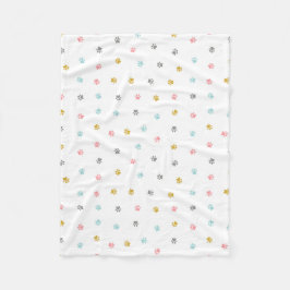 Puppy Paws Fleece Blanket Deken