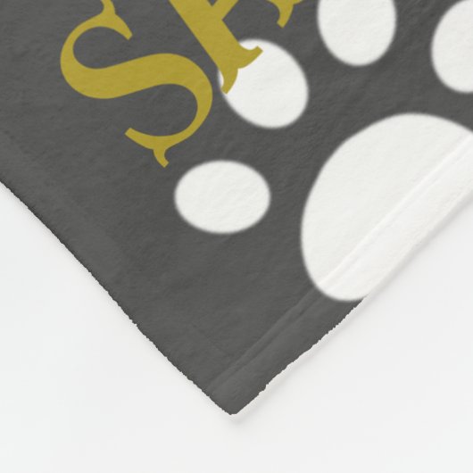 Puppy Paws Fleece Blanket Deken (Hoek)