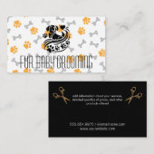 Puppy Paws Heart | Grooming | Bones Visitekaartje (Voorkant / Achterkant)