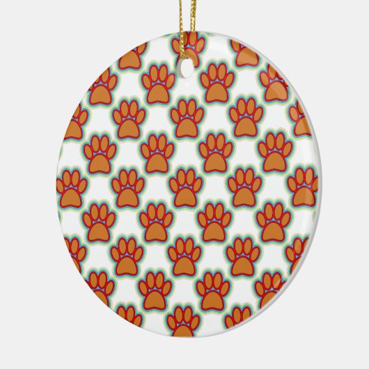 Puppy Paws Keramisch Ornament (Links)