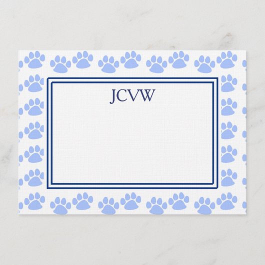 Puppy Paws Note-kaart Notitiekaartje (Voorkant)