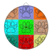 Puppy Paws op vierkante plaatsen bevestigen Dartbord (Voorkant)