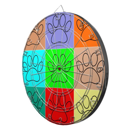 Puppy Paws op vierkante plaatsen bevestigen Dartbord (Voorkant Rechts)