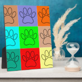 Puppy Paws op vierkante plaatsen bevestigen Fotoplaat (Zijkant)