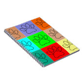 Puppy Paws op vierkante plaatsen bevestigen Notitieboek (Rechterzijde)