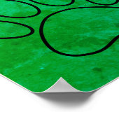 Puppy Paws op vierkante plaatsen bevestigen Poster (Hoek)