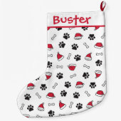 Puppy Paws, Santa Hats en Botten Grote Kerstsok (Achterkant)