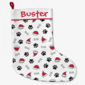 Puppy Paws, Santa Hats en Botten Grote Kerstsok (Voorkant)