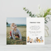 Puppy Pawty Dog Birthday Foto bedankt (Staand voorkant)