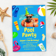 Puppy Pawty Hond Verjaardag Zwembad Party