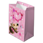 Puppy Pet Gift Bag Medium Cadeauzakje (Achterkant Gekanteld)