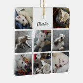 Puppy Photo Collage Cute Dog Keramisch Ornament (Rechts)