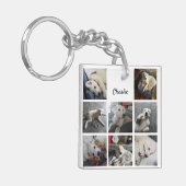 Puppy Photo Collage Cute Dog of Pet Sleutelhanger (Voorkant Links)