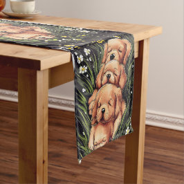 Puppy Pile Table Runner Korte Tafelloper