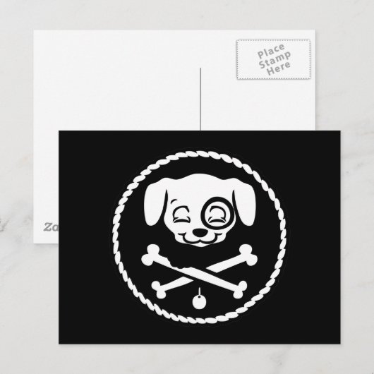 Puppy Pirate Briefkaart (Voorkant / Achterkant)