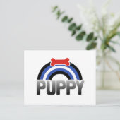 Puppy Play Pride Briefkaart (Staand voorkant)