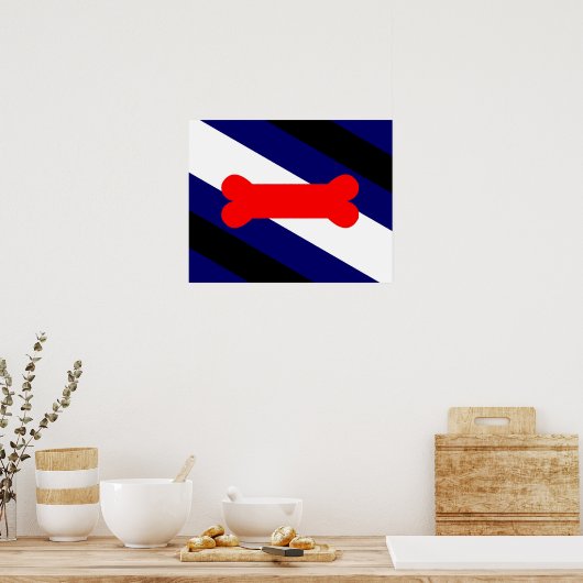 Puppy Play Pride Flag 20 x 16 inch, Poster (Keuken)