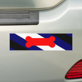 Puppy Play Pride Flag Bumpersticker (Op auto)