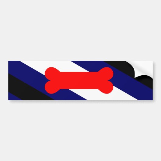Puppy Play Pride Flag Bumpersticker (Voorkant)