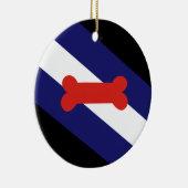 Puppy Play Pride Flag Keramisch Ornament (Rechts)