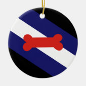 Puppy Play Pride Flag Keramisch Ornament (Voorkant)