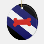 Puppy Play Pride Flag Keramisch Ornament (Links)