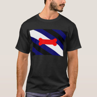 Puppy Play Pride Flag Mannen Basic Dark T-Shirt