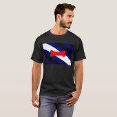 Puppy Play Pride Flag Mannen Basic Dark T-Shirt (Voorkant volledig)