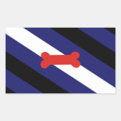 Puppy Play Pride Flag Rechthoekige Sticker (Voorkant)