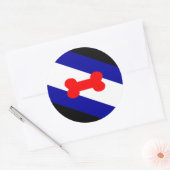Puppy Play Pride Flag Ronde Sticker (Envelop)
