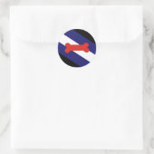 Puppy Play Pride Flag Ronde Sticker (Tas)