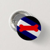 Puppy Play Pride Flag Small, 1¼-inch ronde Button (Voorkant /achterkant)