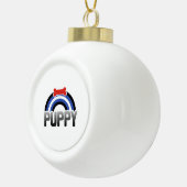 Puppy Play Pride Keramische Bal Ornament (Rechts)