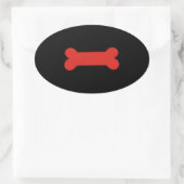 Puppy Play Pride Ovale Sticker (Tas)