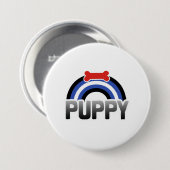 Puppy Play Pride Ronde Button 7,6 Cm (Voorkant /achterkant)