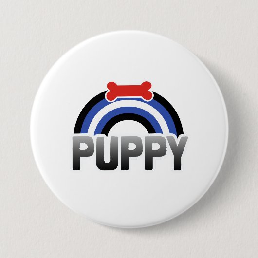 Puppy Play Pride Ronde Button 7,6 Cm (Voorkant)
