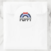 Puppy Play Pride Ronde Sticker (Tas)